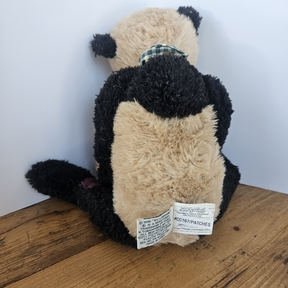 Vintage Ganz Cottage Collectibles Plush Panda Patches By Lorraine 16" w/Tag - Picture 7 of 12